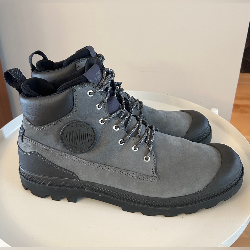 Palladium Pampa SC Lace Up Boots Grey